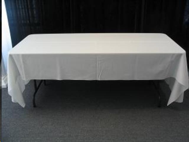 Rental store for TABLECLOTH, 60  X 120  WHITE in Monroe WA