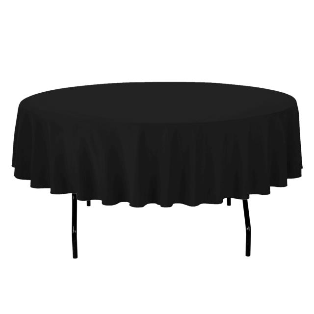 Rental store for TABLECLOTH, 90  ROUND BLACK in Monroe WA
